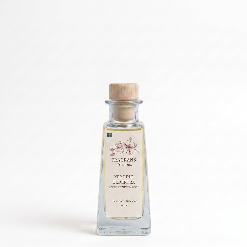 Kryddig Cederträ Doftpinnar - Vessel 100ML Fragrans Göteborg