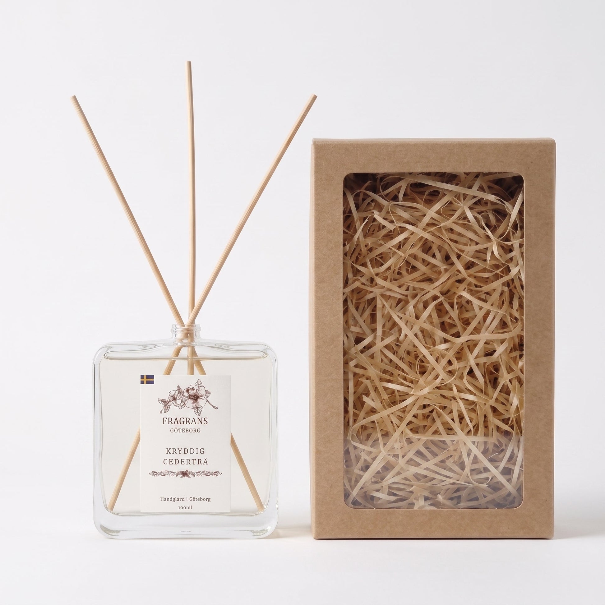 Kryddig Cederträ Doftpinnar - Tavlan 100ML Fragrans Göteborg