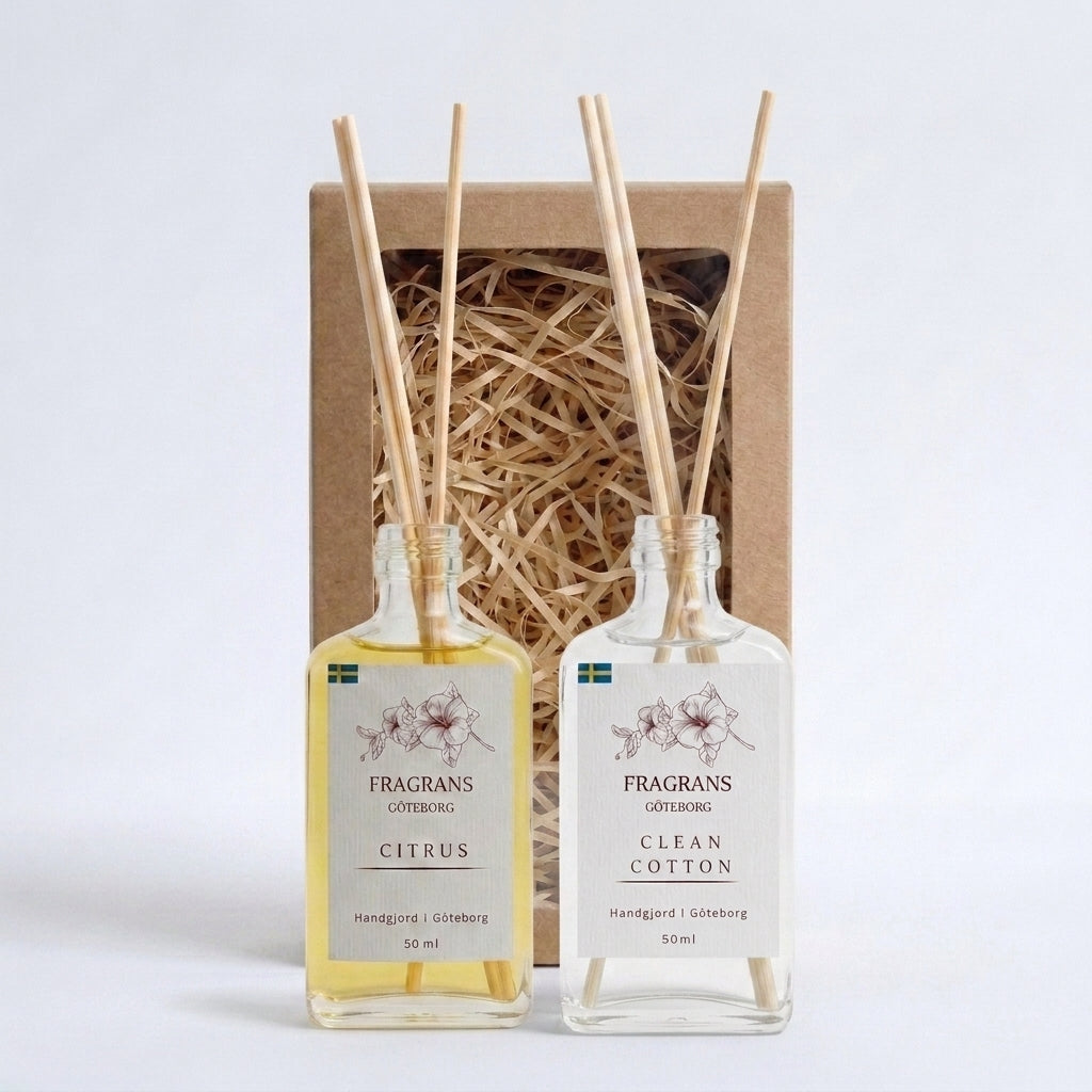 Duo pack Doftpinnar Citrus & Clean Cotton Fragrans Göteborg