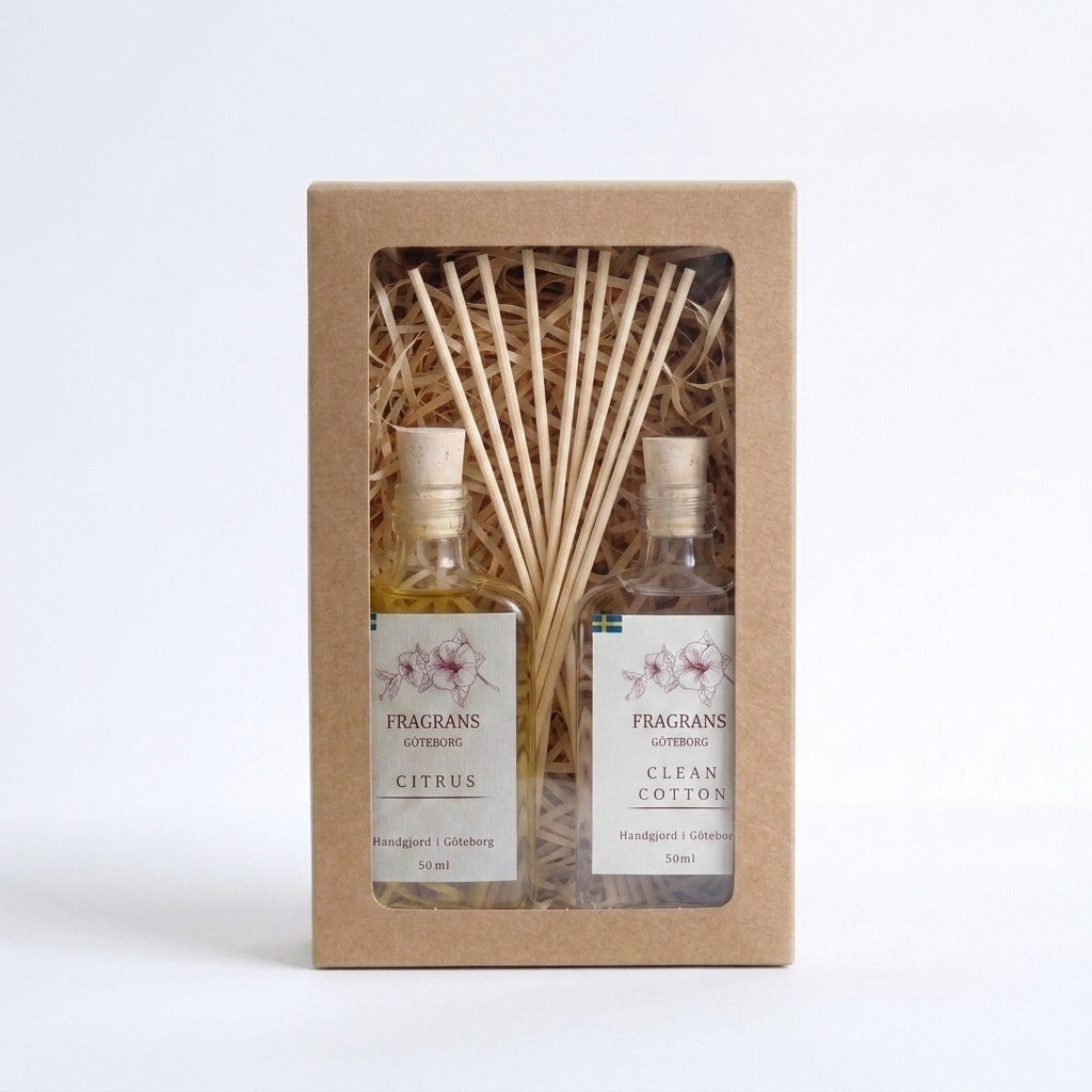 Duo pack Doftpinnar Citrus & Clean Cotton Fragrans Göteborg