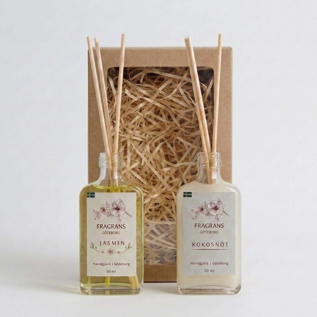 2x50ml Doftpinnar Källan Jasmine & Kokosnöt Fragrans Göteborg