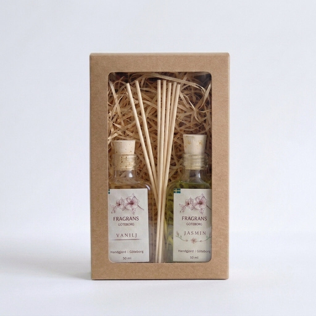 2x50ml Doftpinnar Källan Jasmin & Vanilj Fragrans Göteborg