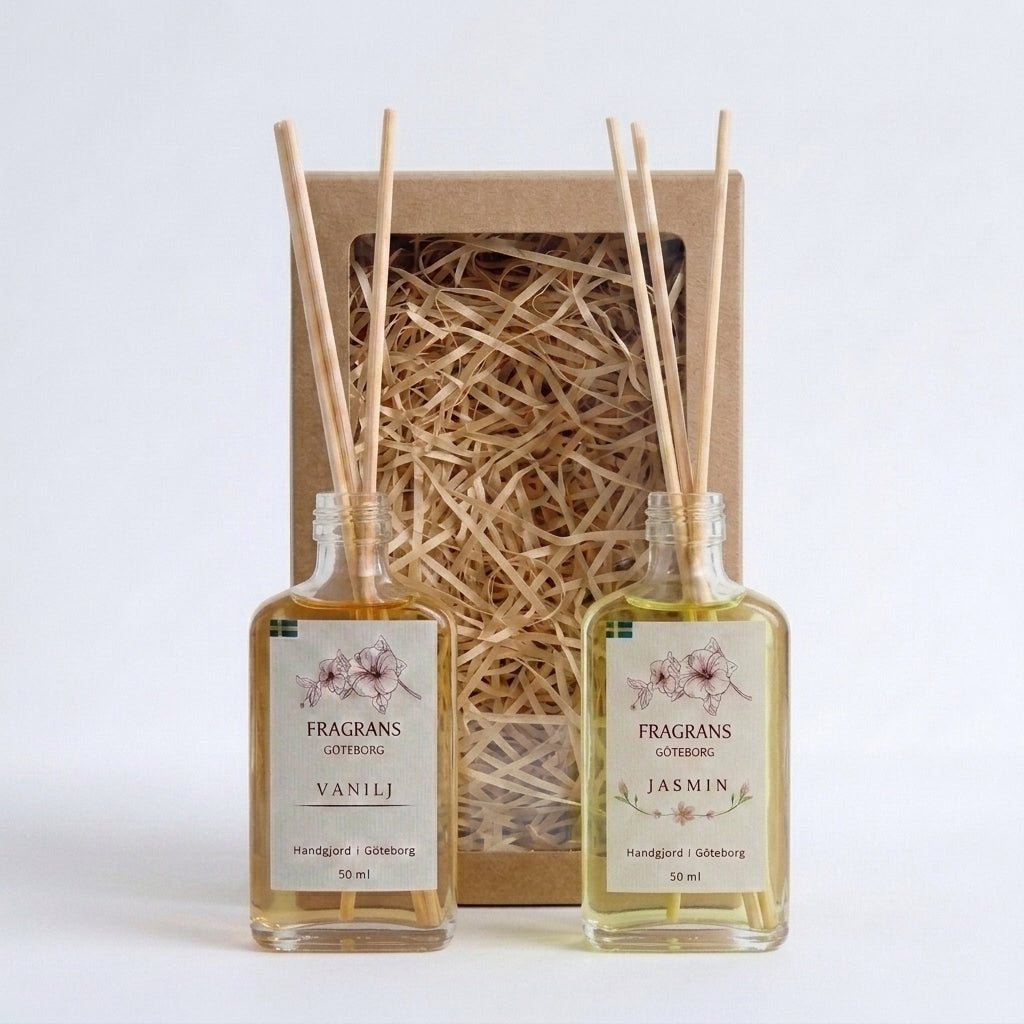 2x50ml Doftpinnar Källan Jasmin & Vanilj Fragrans Göteborg