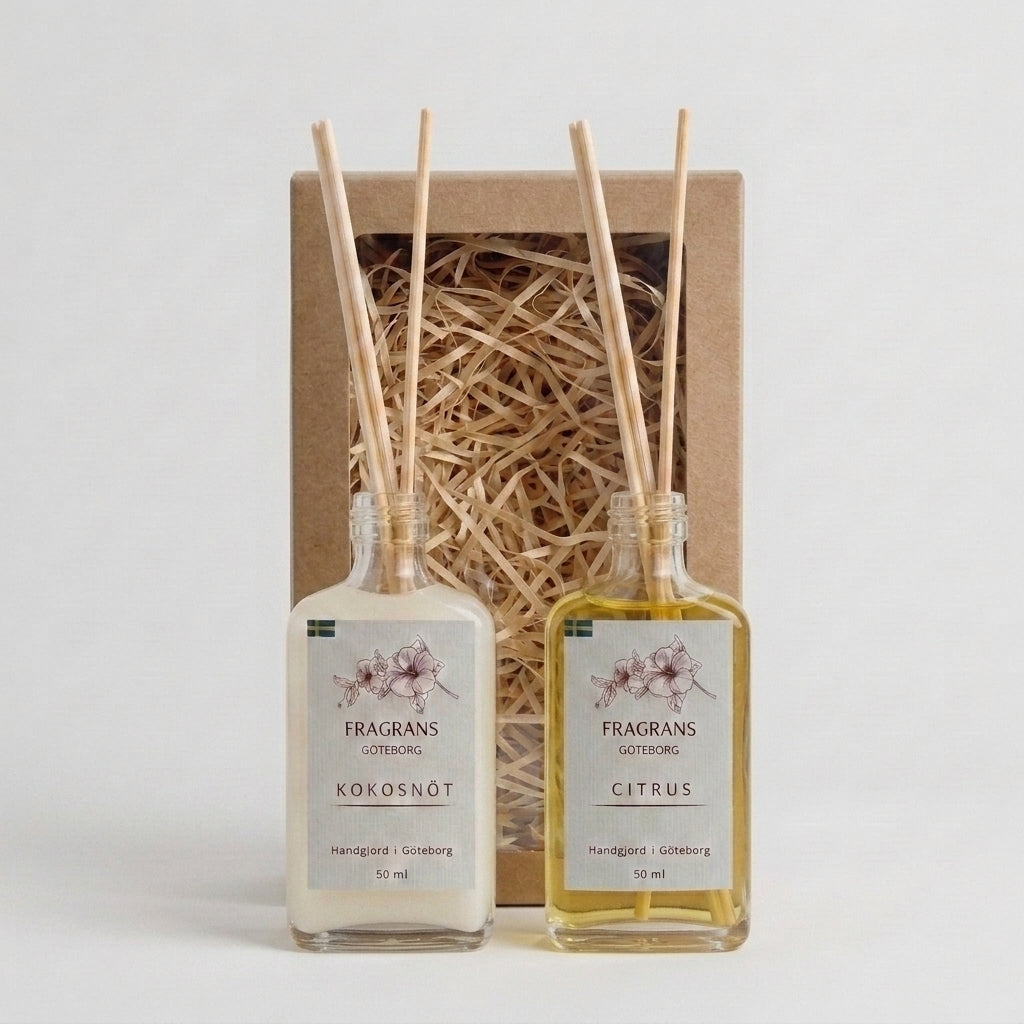 2x50ml Doftpinnar Källan Citrus & Kokosnöt Fragrans Göteborg