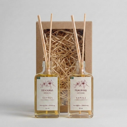 2x50ml Doftpinnar Källan Citrus & Vanilj Fragrans Göteborg