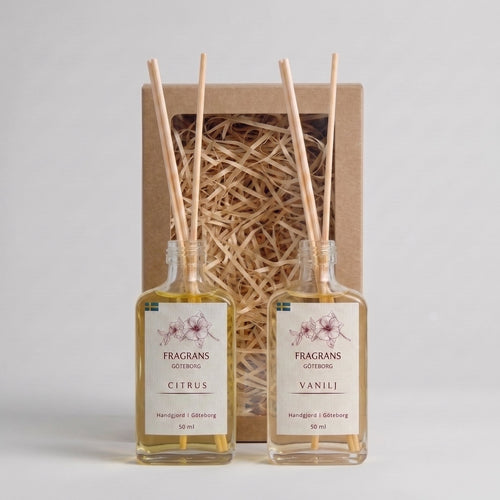 2x50ml Doftpinnar Källan Citrus & Vanilj Fragrans Göteborg