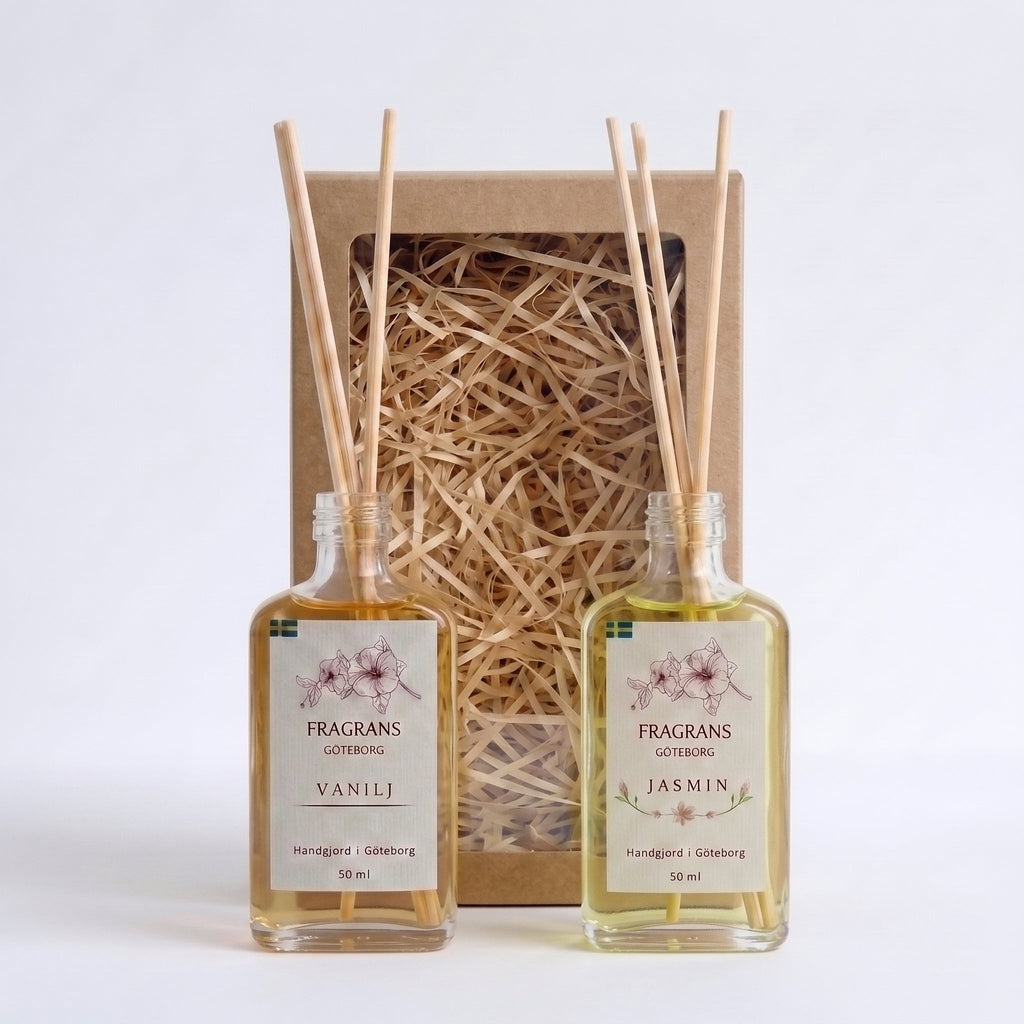 2x50ml Doftpinnar Källan Jasmin & Vanilj Fragrans Göteborg