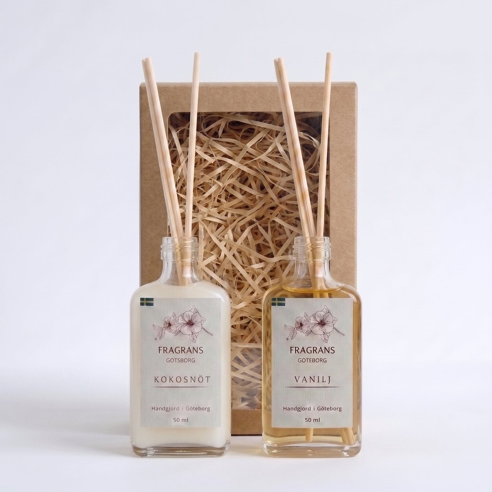 2x50ml Doftpinnar Källan Vanilj & Kokosnöt Fragrans Göteborg