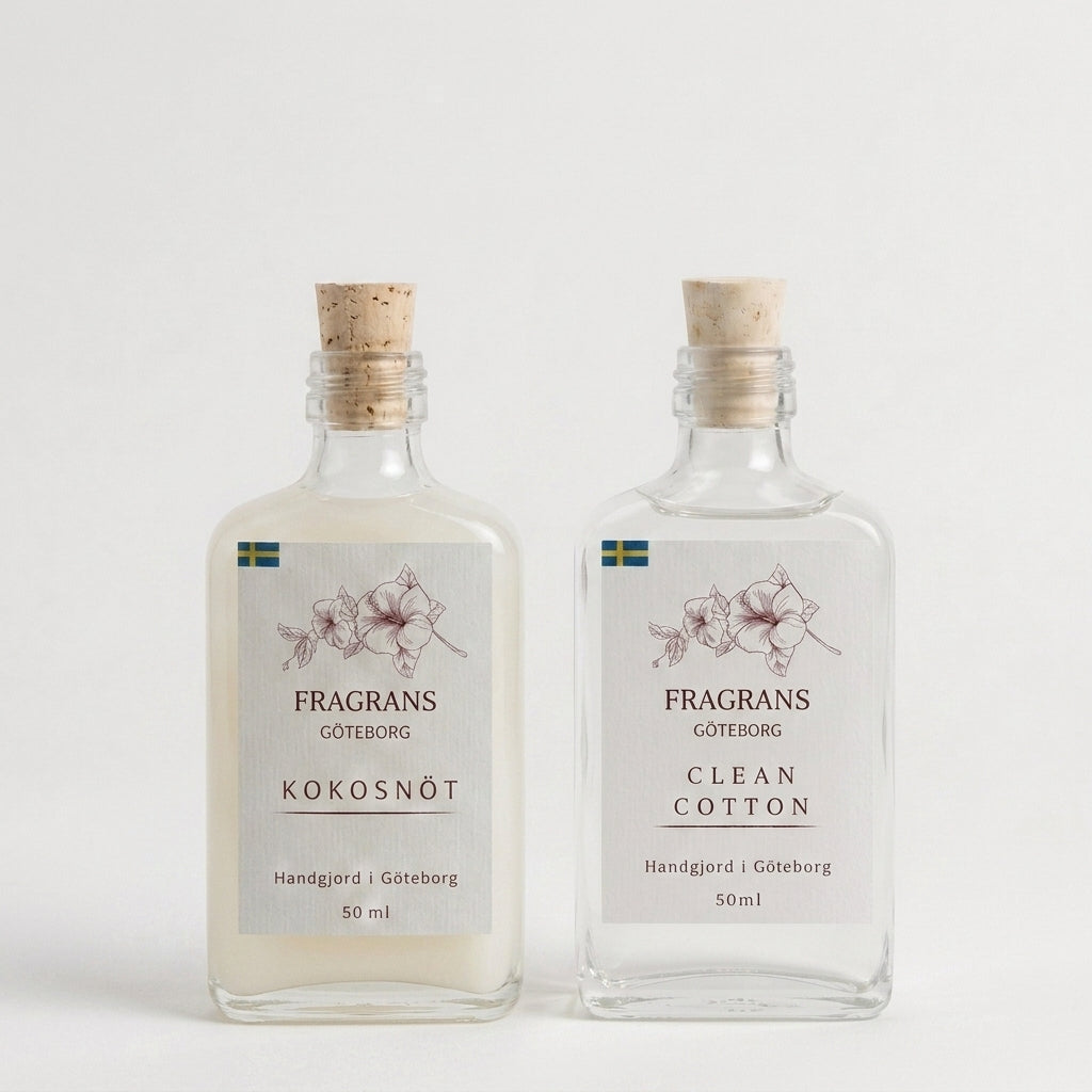 Duo pack Doftpinnar Kokosnöt & Clean Cotton Fragrans Göteborg