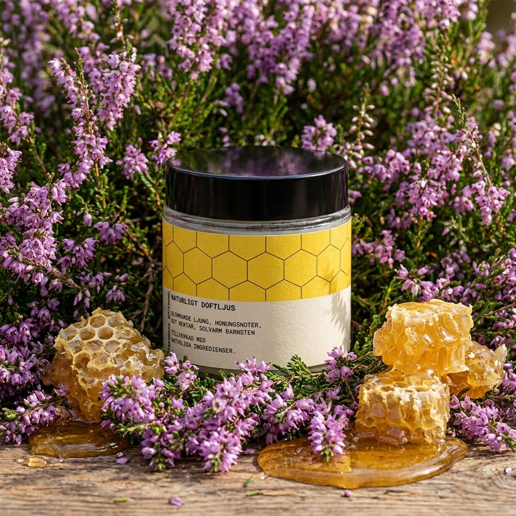 Ljung Doftljus – Handgjutet Sojaljus i Glas Fragrans Göteborg