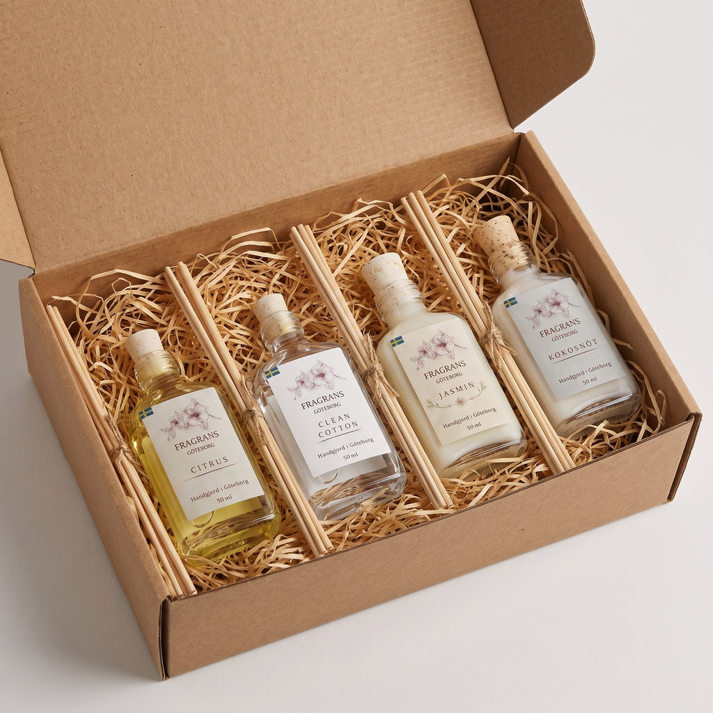 Hempaket - 4x50ML - Doftpinnar Fragrans Göteborg