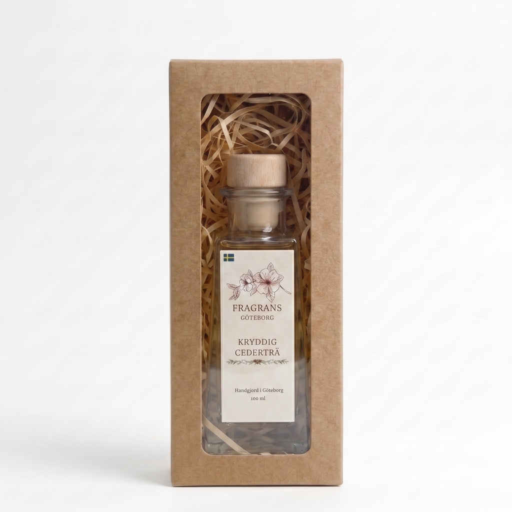 Kryddig Cederträ Doftpinnar - Vessel 100ML Fragrans Göteborg