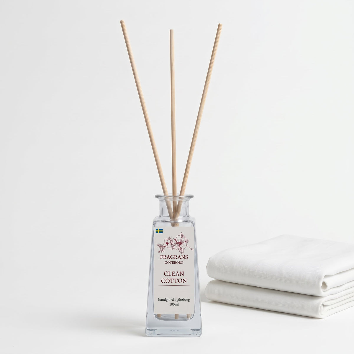 Clean Cotton Doftpinnar - Vessel 100ML Fragrans Göteborg