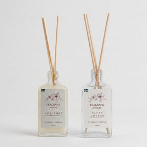 Duo pack Doftpinnar Kokosnöt & Clean Cotton Fragrans Göteborg