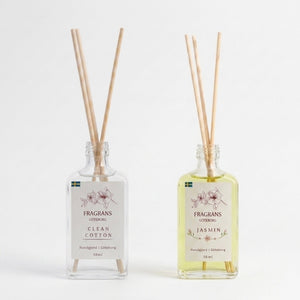 2x50ml Doftpinnar Källan Clean Cotton & Jasmin Fragrans Göteborg