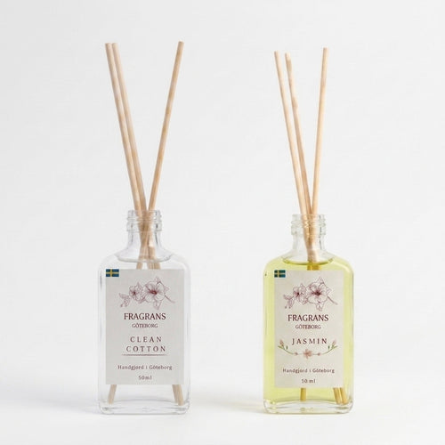 2x50ml Doftpinnar Källan Clean Cotton & Jasmin Fragrans Göteborg