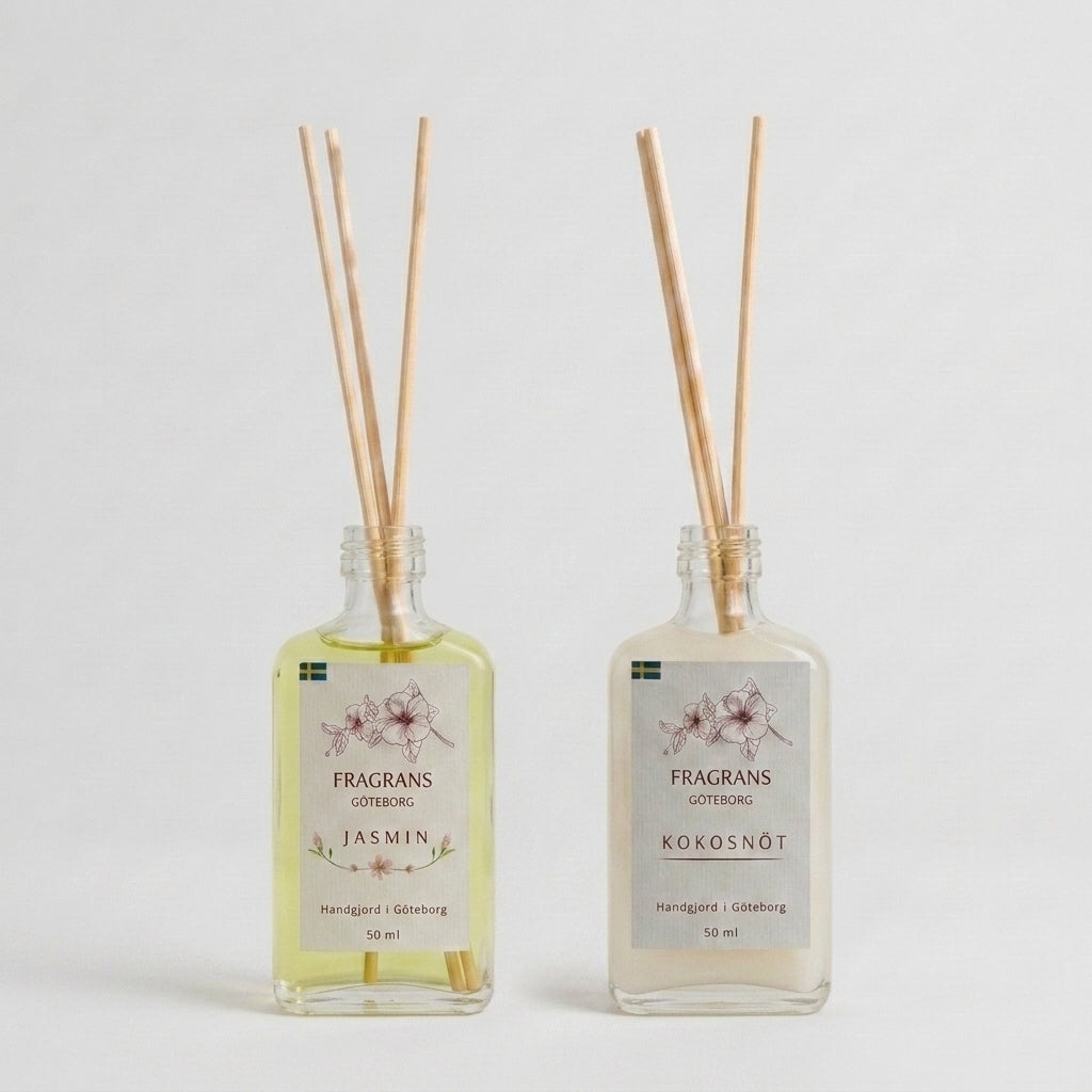 2x50ml Doftpinnar Källan Jasmine & Kokosnöt Fragrans Göteborg