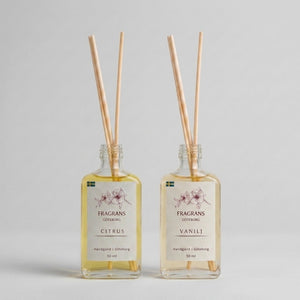 2x50ml Doftpinnar Källan Citrus & Vanilj Fragrans Göteborg