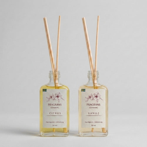 2x50ml Doftpinnar Källan Citrus & Vanilj Fragrans Göteborg
