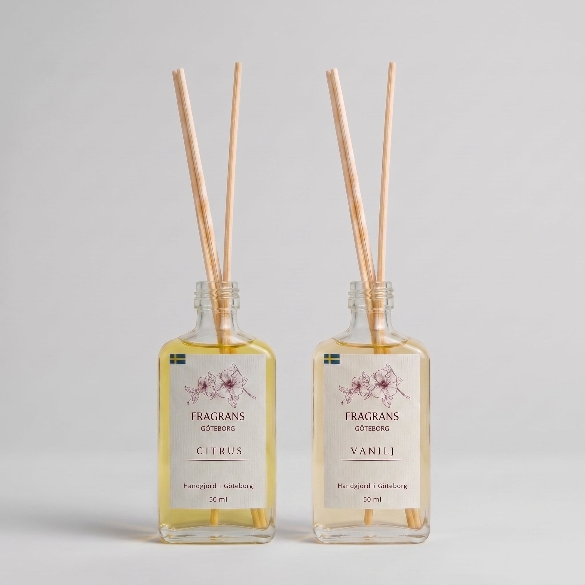 2x50ml Doftpinnar Källan Citrus & Vanilj Fragrans Göteborg
