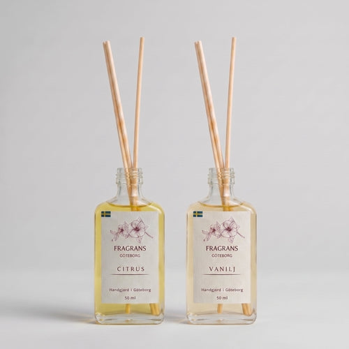 2x50ml Doftpinnar Källan Citrus & Vanilj Fragrans Göteborg