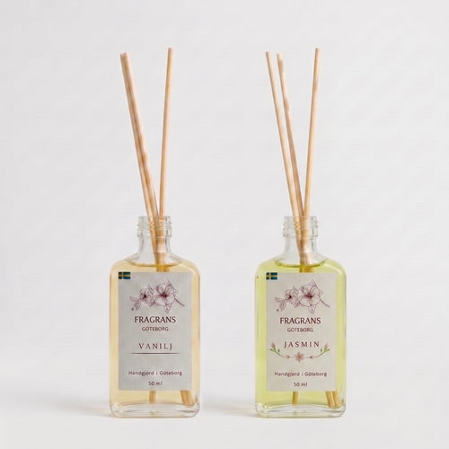 2x50ml Doftpinnar Källan Jasmin & Vanilj Fragrans Göteborg