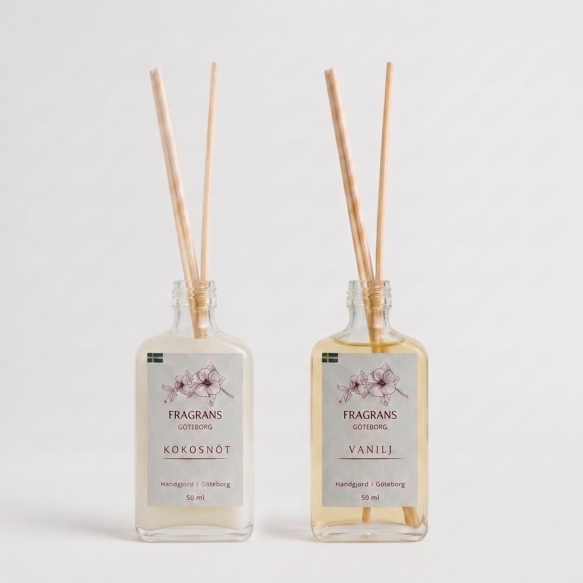 2x50ml Doftpinnar Källan Vanilj & Kokosnöt Fragrans Göteborg