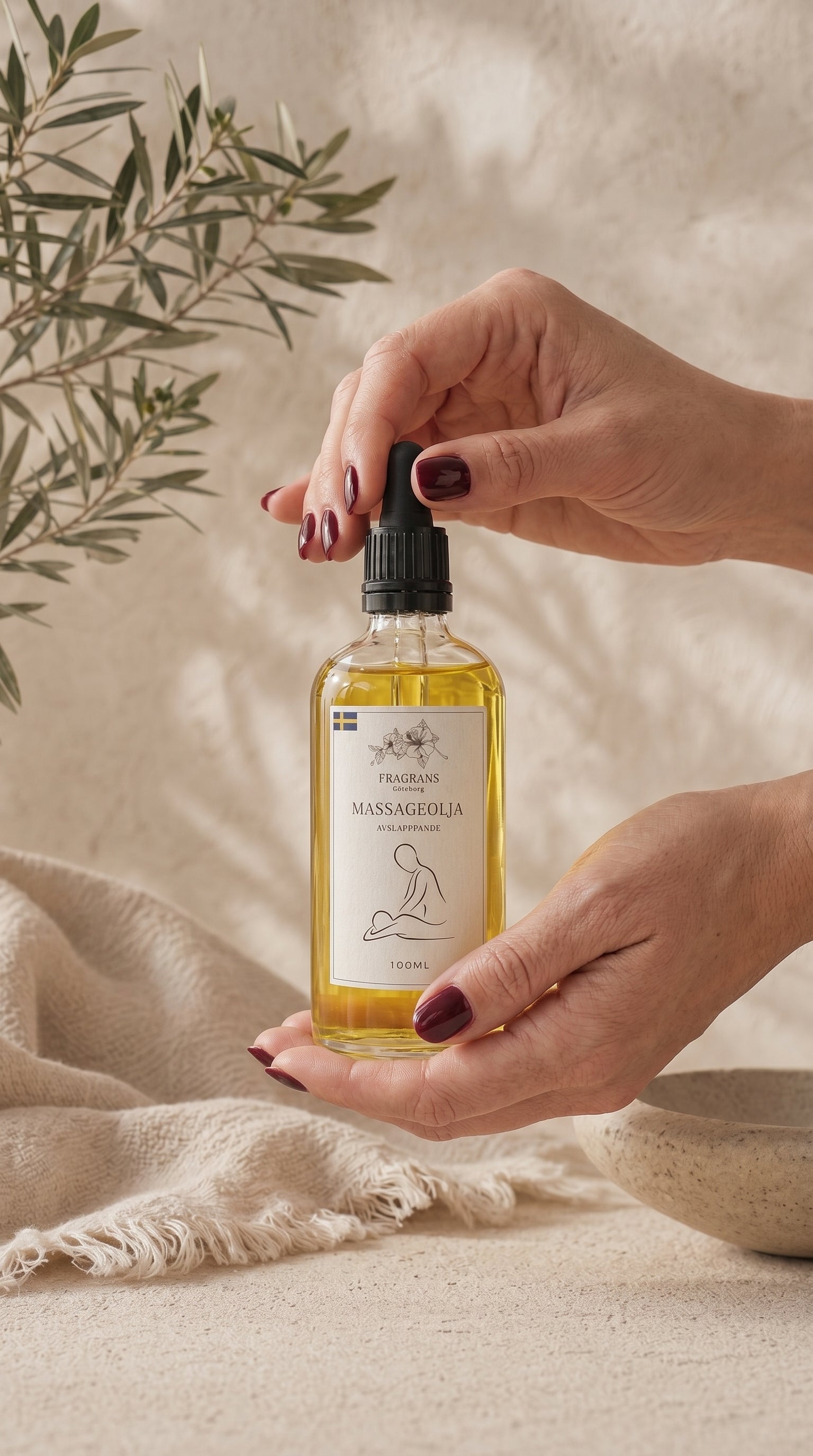 Massageolja 100ml | Fragrans Göteborg Min butik