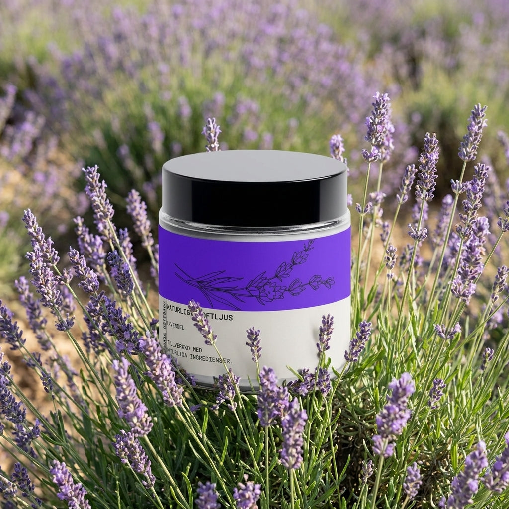 Lavendel Doftljus – Handgjutet Sojaljus i Glas Selfnamed